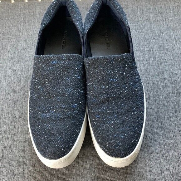 VINCE Women’s Size US 9, EU 39. Warren Slip On Canvas Wedge - Picture 1 of 9